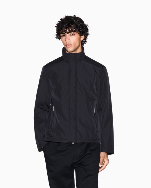 ARMANI EXCHANGE Blue Full Zip Jacket With Pockets for men