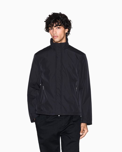 ARMANI EXCHANGE Blue Full Zip Jacket With Pockets for men