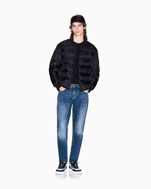 ARMANI EXCHANGE Black Quilted And Warm Jacket for men