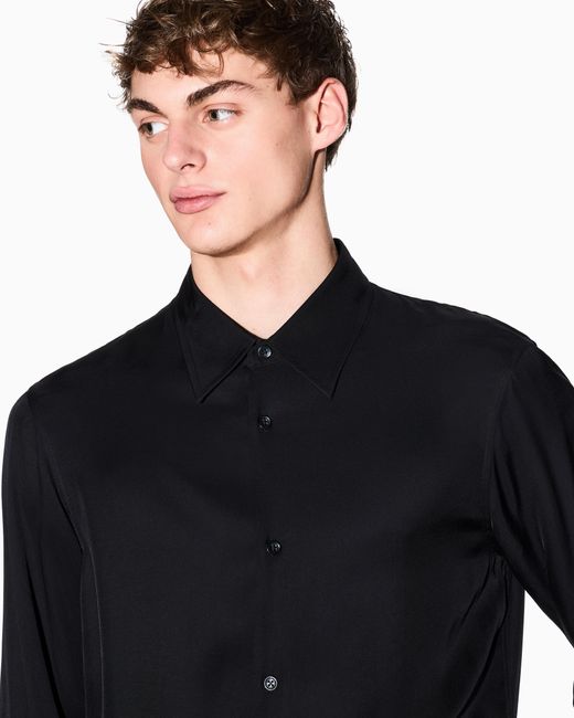 ARMANI EXCHANGE Blue Regular Fit Shirt for men