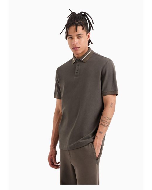 Chemises Polos Armani Exchange pour homme en coloris Gray