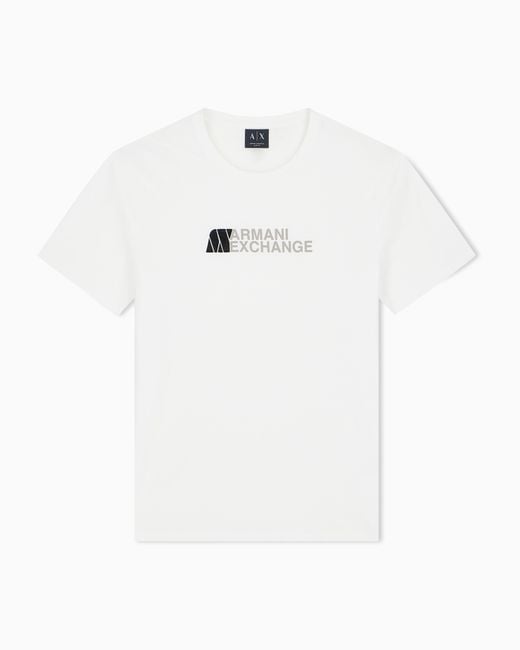 ARMANI EXCHANGE White T-Shirt Slim-Fit for men