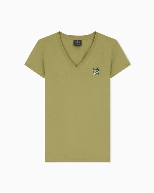 ARMANI EXCHANGE Green Slim Fit T-Shirt
