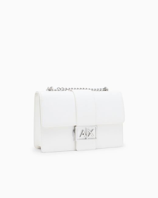 ARMANI EXCHANGE White Crossbody Messenger Bag