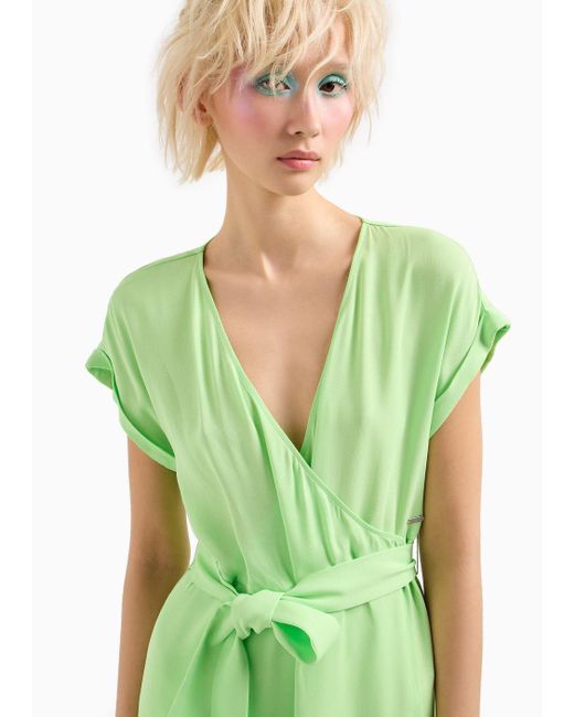 Vestidos Largos Armani Exchange de color Green