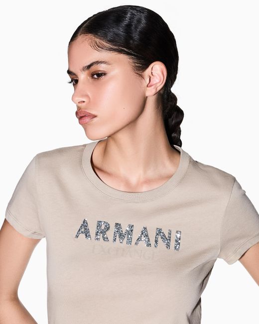 ARMANI EXCHANGE Natural Slim Fit T-Shirt