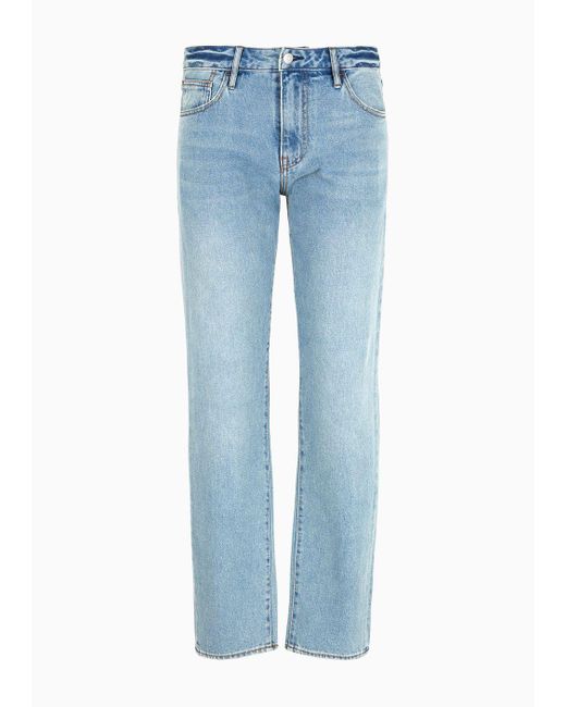 Jeans J13 Slim Fit In Denim Indigo di Armani Exchange in Blue da Uomo