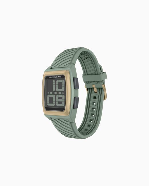 ARMANI EXCHANGE Green Digital Watch for men