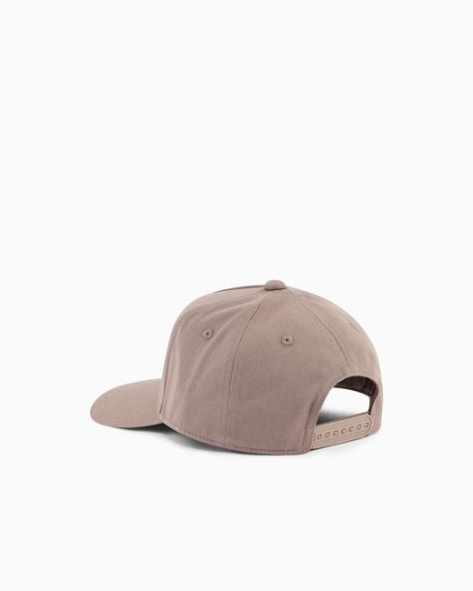 ARMANI EXCHANGE Gray Cap With Visor And Logo for men