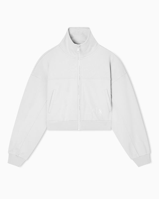 Veste Courte Avec Zip Et Col Montant ARMANI EXCHANGE en coloris White