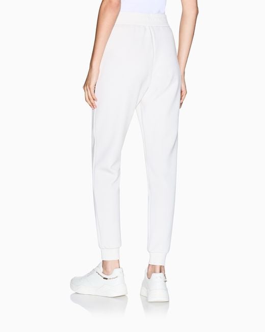 ARMANI EXCHANGE White Sweatpants