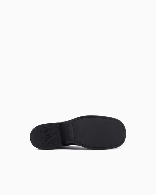 ARMANI EXCHANGE Blue Square-Toe Camperos Ankle Boots