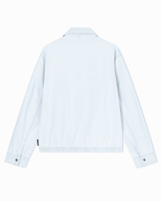 ARMANI EXCHANGE White Cotton Denim Jacket for men