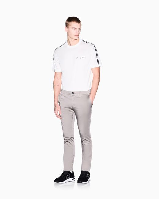 ARMANI EXCHANGE White Logo T-Shirt for men