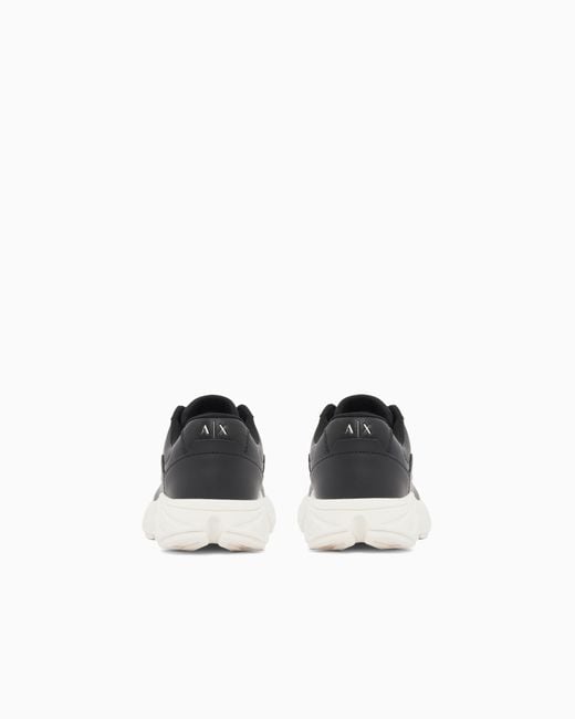ARMANI EXCHANGE White Sneakers With Ripstop And Rubber Sole for men