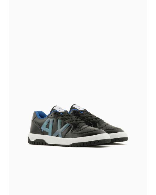Armani Exchange Multicolor Eco-leather Sneakers for men