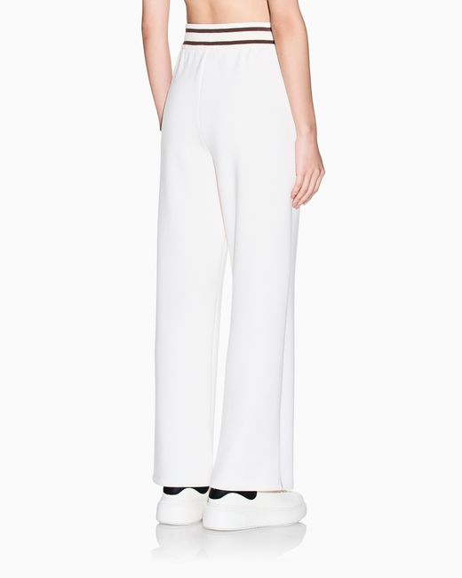 ARMANI EXCHANGE White Jogger Pants With Contrasting Trims