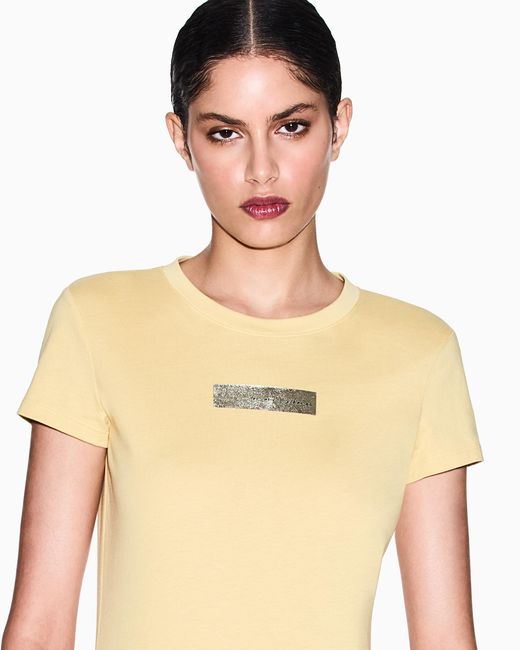 ARMANI EXCHANGE Yellow Slim Fit T-Shirt