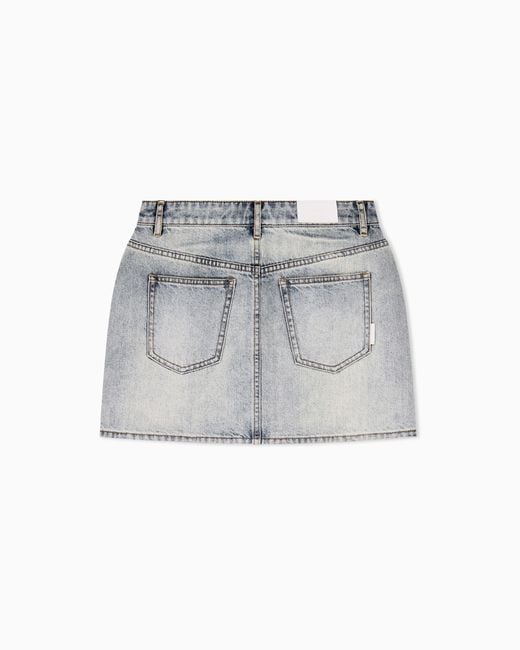 ARMANI EXCHANGE Gray Skirt Slim-Fit Denim