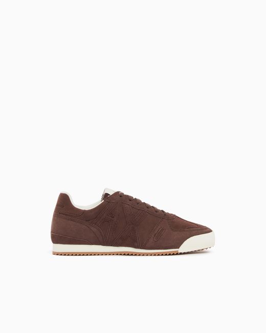 ARMANI EXCHANGE Brown Technical Fabric Sneakers