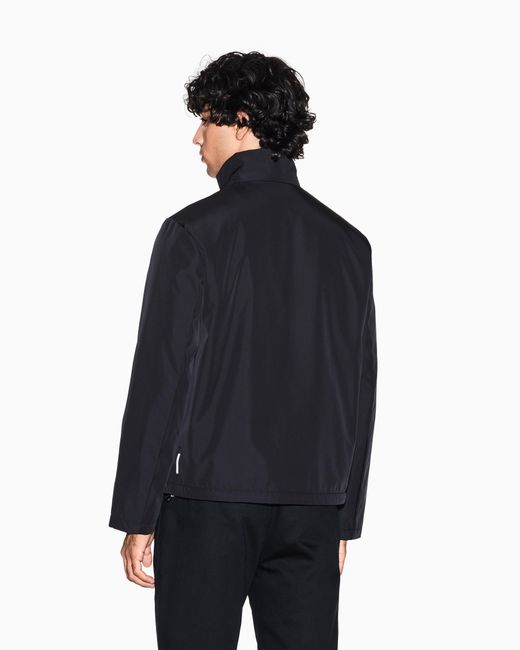ARMANI EXCHANGE Blue Full Zip Jacket With Pockets for men