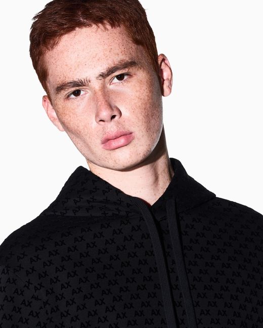 ARMANI EXCHANGE Black Sweatshirt With Regular Fit for men