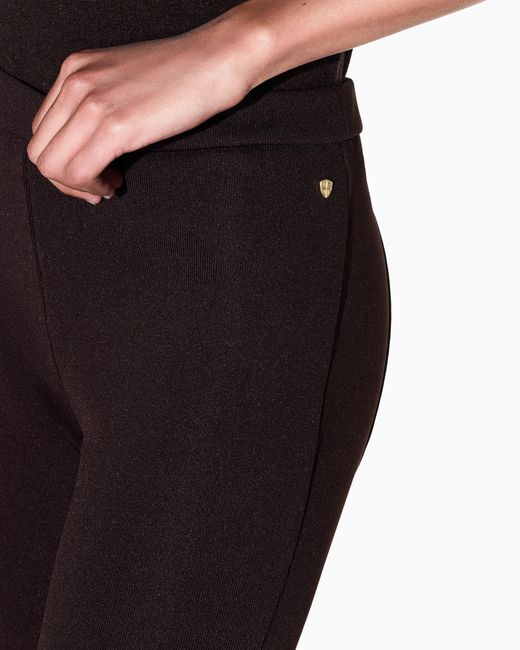 ARMANI EXCHANGE Purple Slim-Fit Leggings