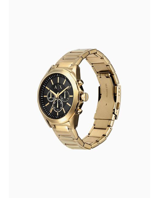 Armani Exchange White Steel Strap Watches for men