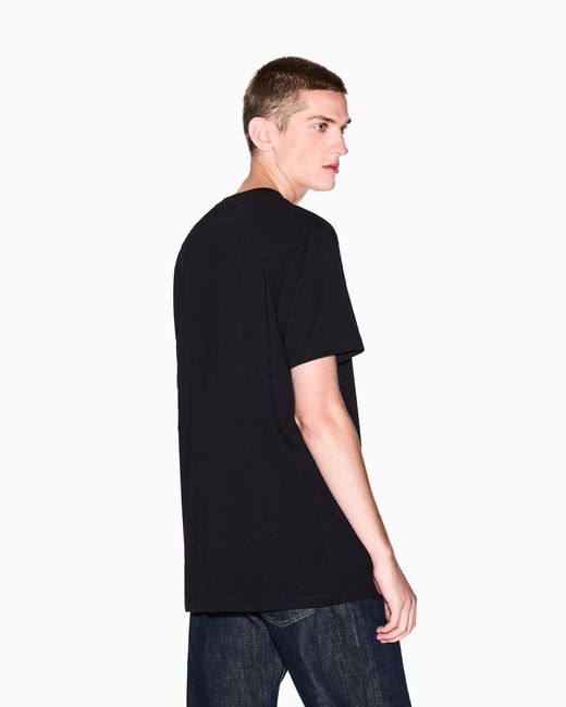 ARMANI EXCHANGE T-Shirt Im Regular Fit Mit Geprägtem Logo in Black für Herren