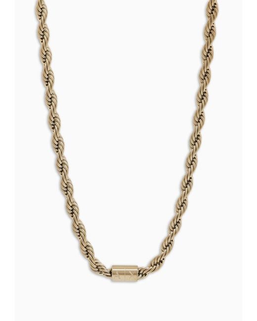 Armani exchange necklace for mens 2025