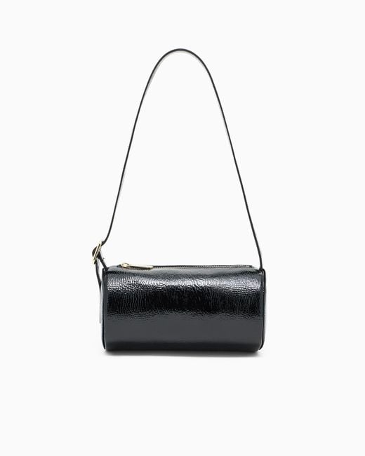 Mini Bolso De Charol ARMANI EXCHANGE de color White