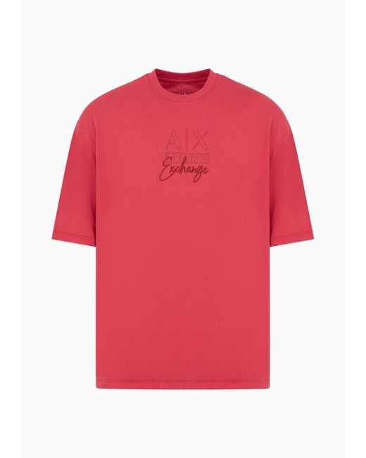 Camisetas De Corte Desenfadado Armani Exchange de hombre de color Red