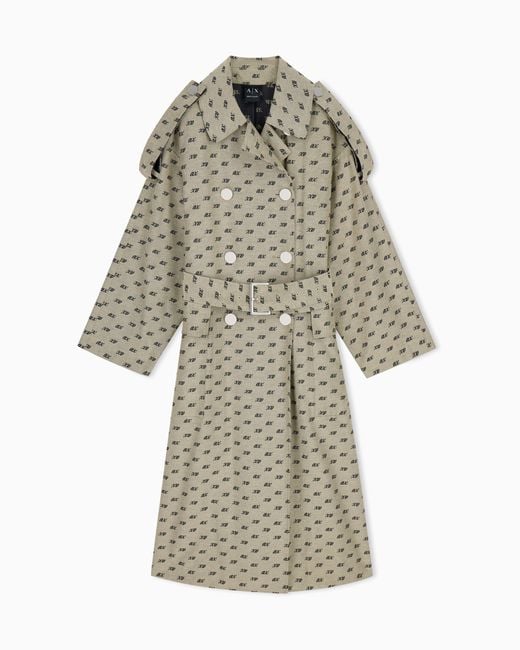 ARMANI EXCHANGE White Trench Coat