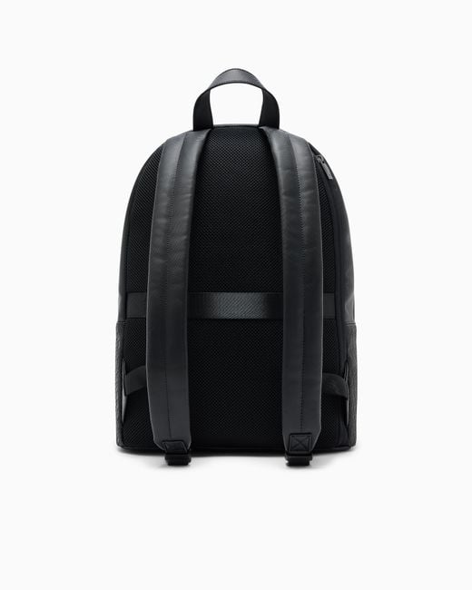 ARMANI EXCHANGE Blue Backpack With An Outside Coating for men