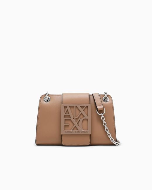 ARMANI EXCHANGE Brown Zebra Mini Bag