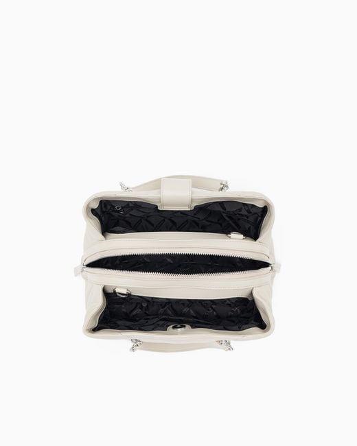 ARMANI EXCHANGE White Shopping Bag