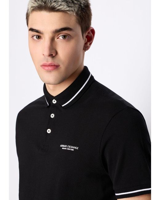 Armani Exchange Poloshirts in Black für Herren