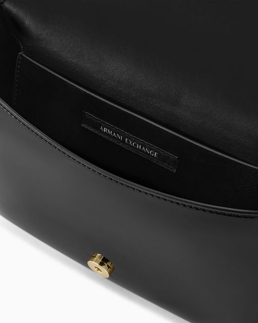 ARMANI EXCHANGE Black Small Shoulder Bag With Logo