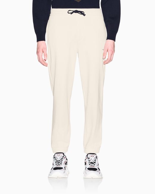 ARMANI EXCHANGE White Regular Fit Trousers for men