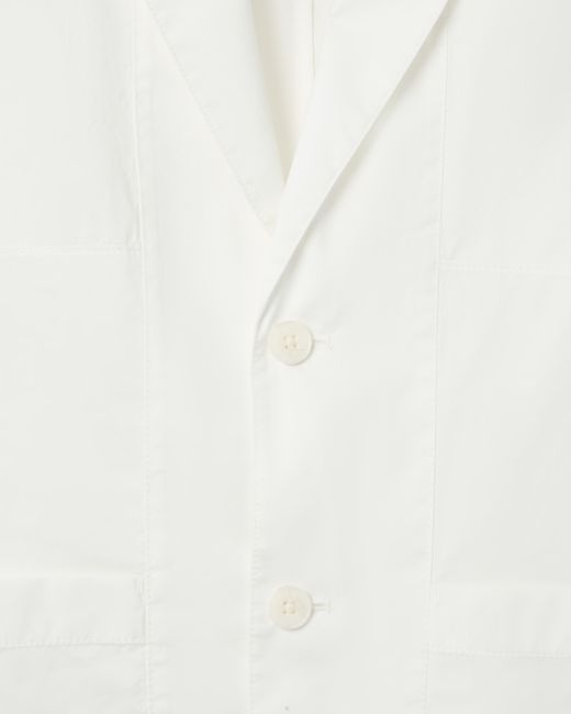 ARMANI EXCHANGE White Cotton Twill Jacket for men