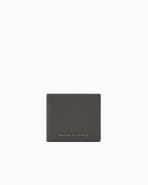 ARMANI EXCHANGE White Bifold Wallet With A Coin Pocket for men