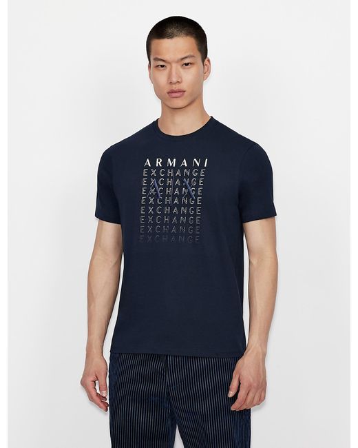 armani navy blue shirt