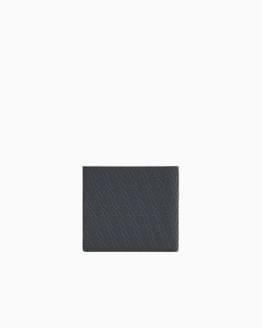 ARMANI EXCHANGE White Bifold Wallet With Credit Card Slots for men