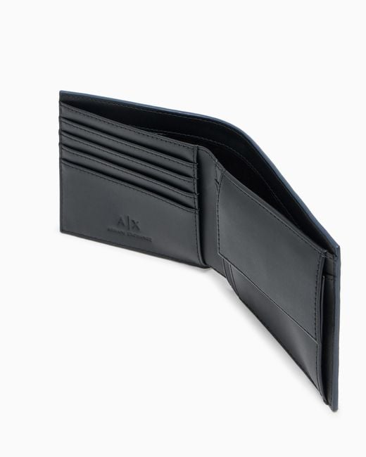 ARMANI EXCHANGE Blue Book Wallet for men