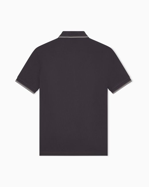 ARMANI EXCHANGE Blue Slim-Fit Polo Shirt for men