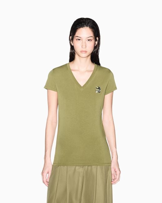 ARMANI EXCHANGE Green Slim Fit T-Shirt