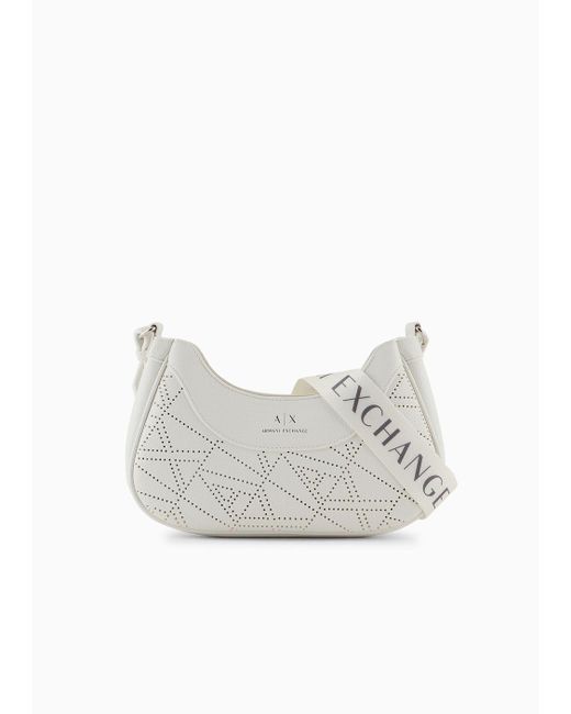 Armani Exchange White Crossbody Bags