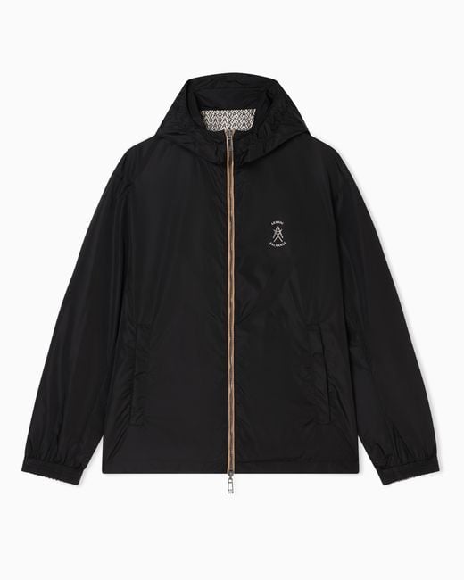 ARMANI EXCHANGE Gray Ultralight Nylon Blouson With Iridescent Effect for men