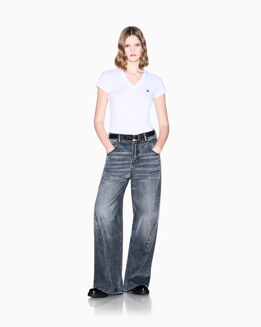 ARMANI EXCHANGE White Slim Fit T-Shirt