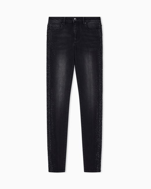 ARMANI EXCHANGE Blue Super Skinny 5 Pockets Pant